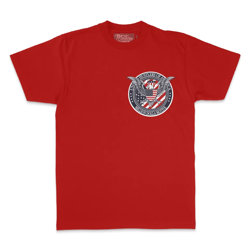 United Hustlers of America - Red T-Shirt