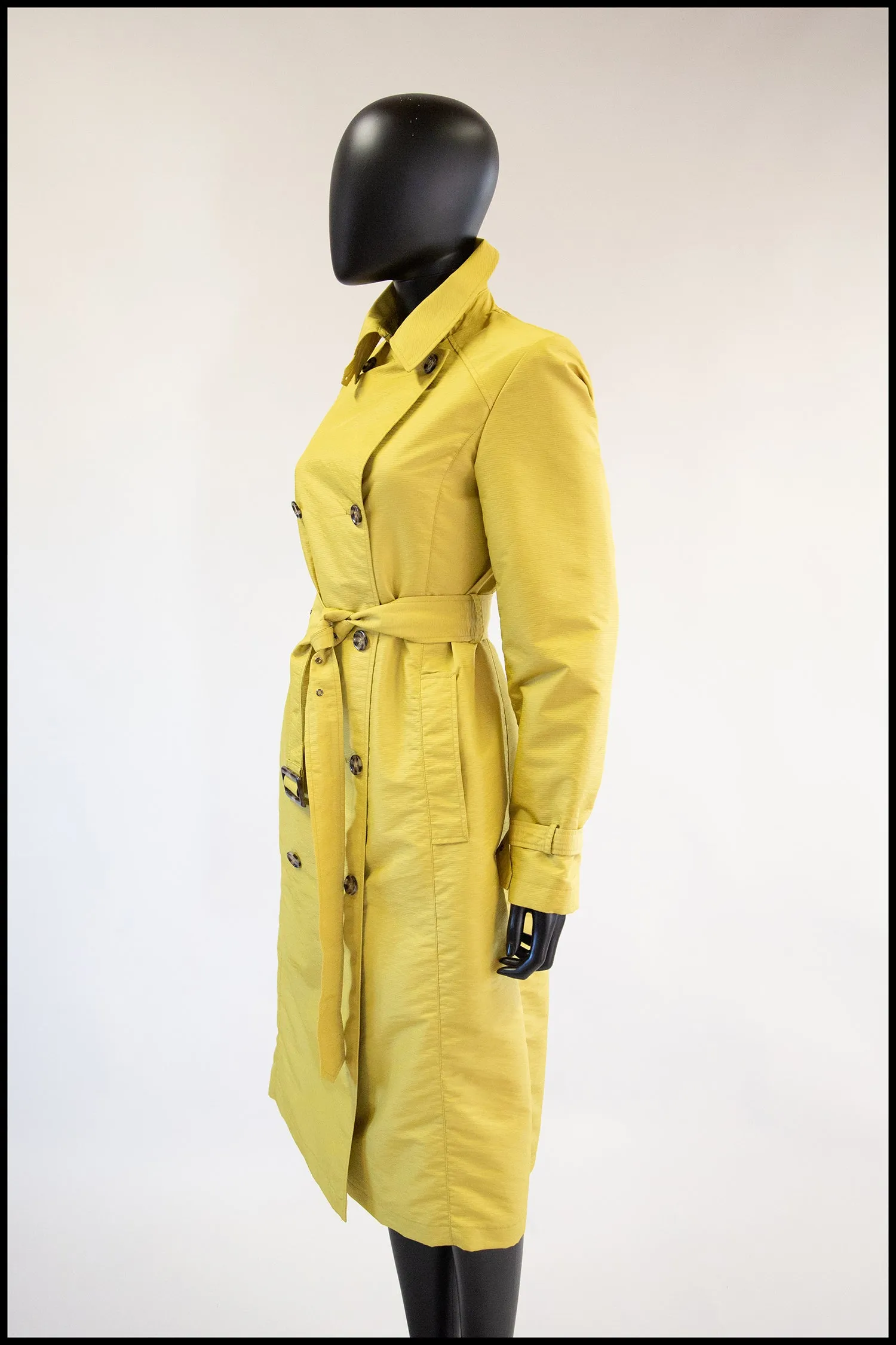 Vintage Yellow Four Seasons Trench Coat