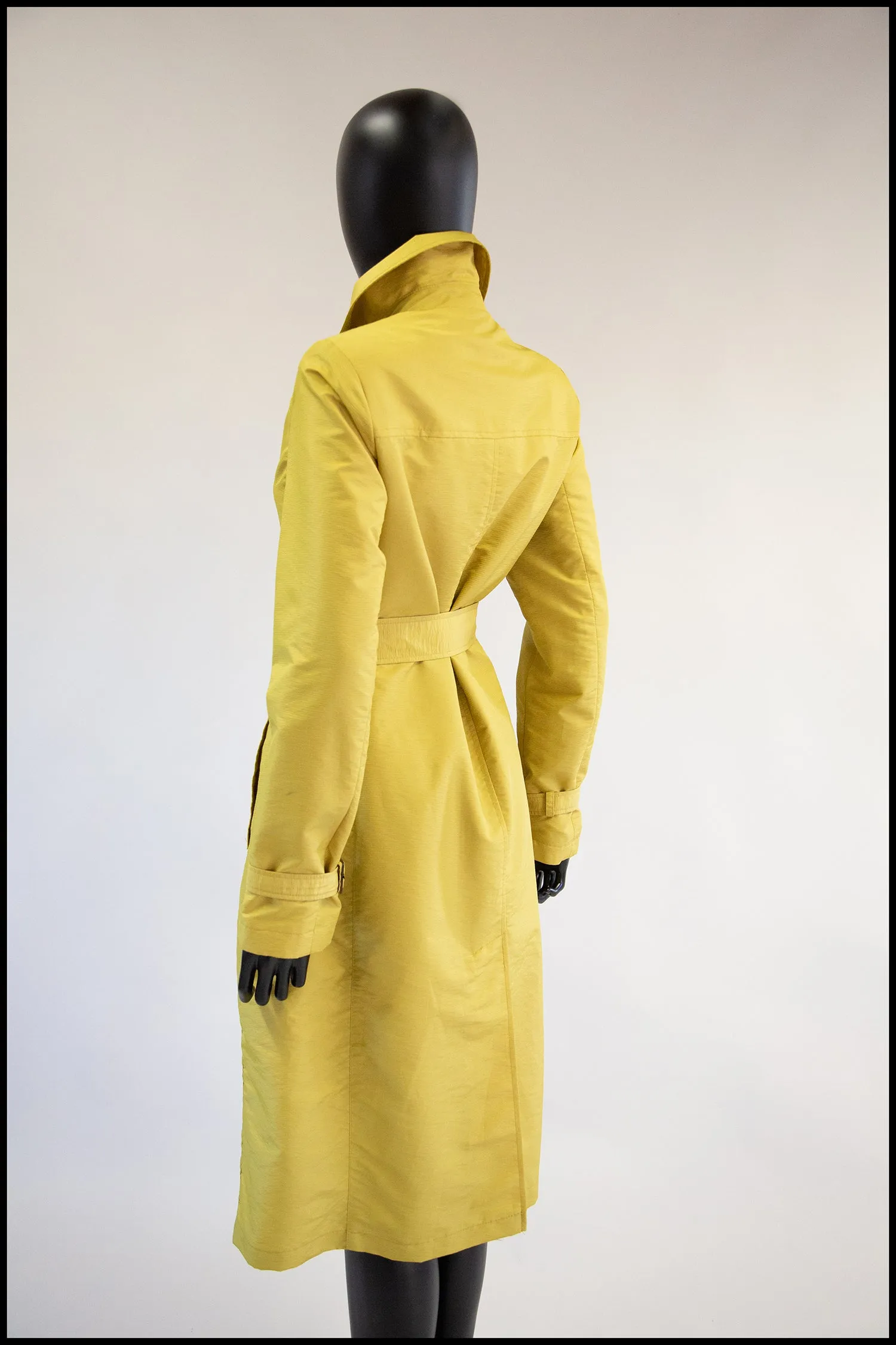 Vintage Yellow Four Seasons Trench Coat