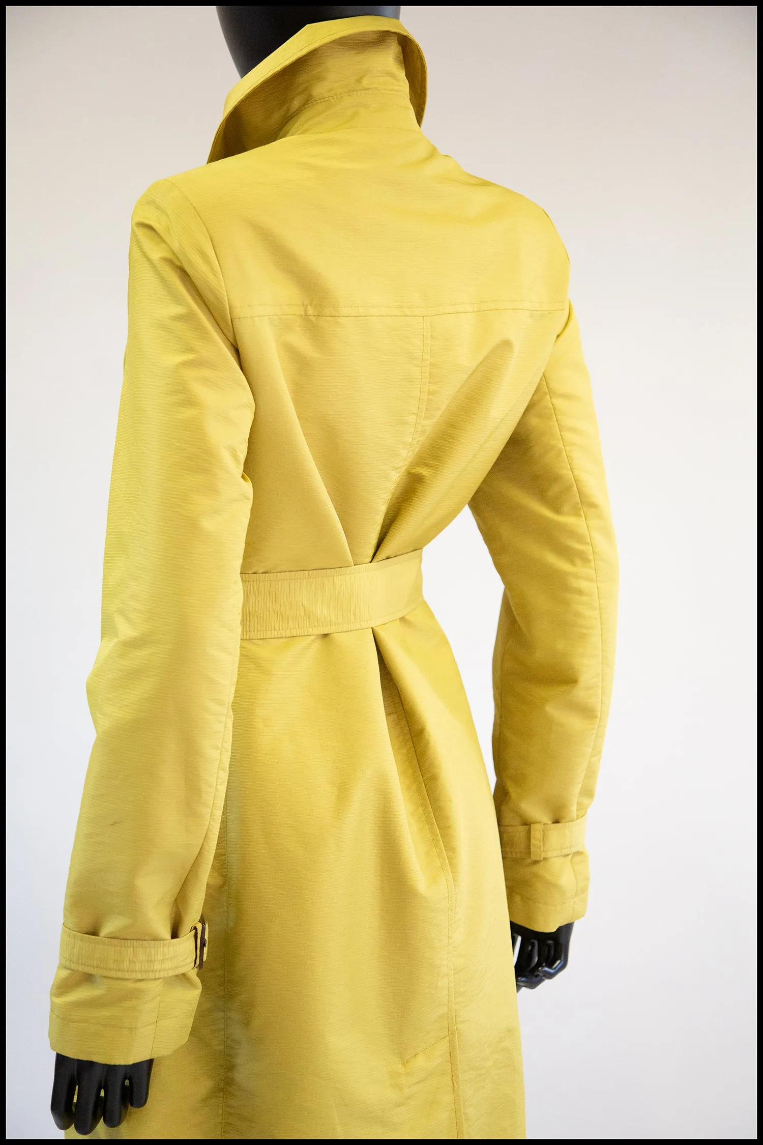 Vintage Yellow Four Seasons Trench Coat