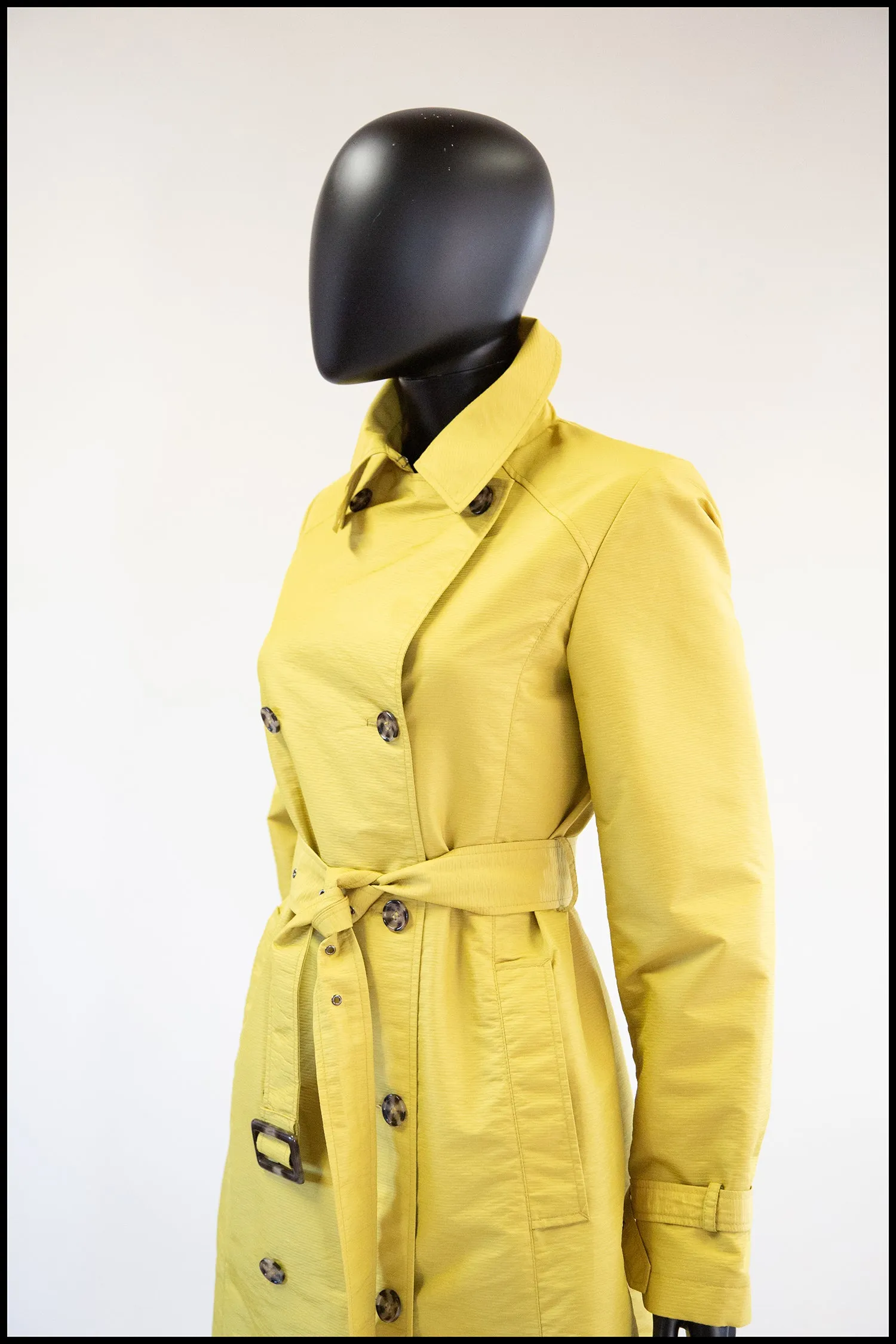 Vintage Yellow Four Seasons Trench Coat