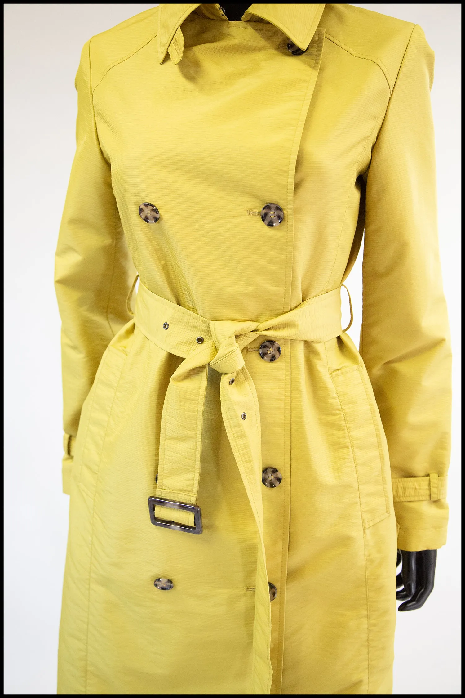 Vintage Yellow Four Seasons Trench Coat