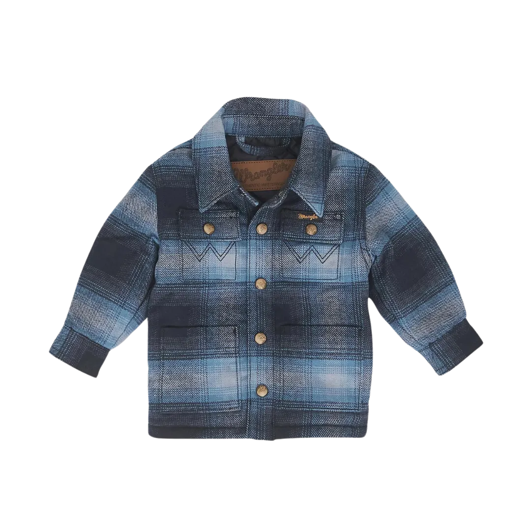 Wrangler Boy's Quilt Lined Flannel Shirt Jacket